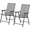 Outsunny 2-PCS Garden Armchairs Outdoor Patio Folding Modern Furniture Grey 2 Outsunny 2-PCS Garden Armchairs Outdoor Patio Folding Modern Furniture Grey -Outsunny store 17619577 1
