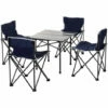 Outsunny 5 Piece Outdoor Foldable Camping Table Chairs Set Hiking Travel W/ Bag -Outsunny store 17810805 1