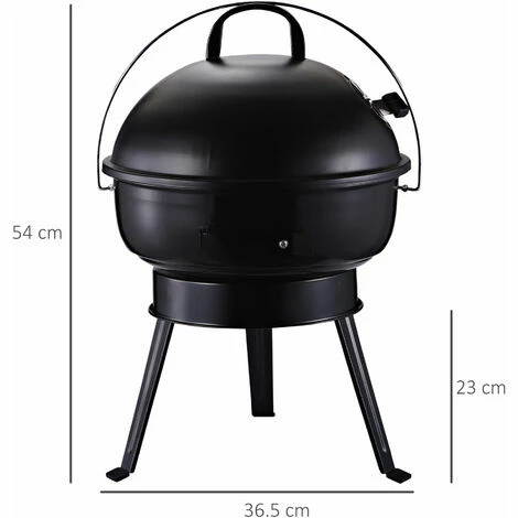 Outsunny BBQ Charcoal Grill Portable Outdoor Party w/ Airvents Anti-Scald Handle Outsunny BBQ Charcoal Grill Portable Outdoor Party W/ Airvents Anti-Scald Handle -Outsunny store 17859940 2