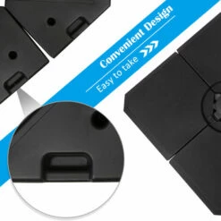 Outsunny Set Of 4 Parasol Base Stand Weights For Cantilever Umbrella Up To 120kg -Outsunny store 17860039 5