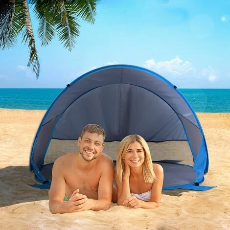 Outsunny Portable Automatic Pop Up Beach Tent Outdoor Camp Shelter Blue Outsunny Portable Automatic Pop Up Beach Tent Outdoor Camp Shelter Blue -Outsunny store 17860154 3
