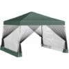 Outsunny 3 X3 X2.6m Folding Pop-up Garden Gazebo W/Mosquito Netting Green 1 Outsunny 3 X3 X2.6m Folding Pop-up Garden Gazebo W/Mosquito Netting Green -Outsunny store 18051117 1