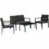 Outsunny 4-Piece Cushioned Outdoor Rattan Wicker Chair And Loveseat Furniture 2 Outsunny 4-Piece Cushioned Outdoor Rattan Wicker Chair And Loveseat Furniture -Outsunny store 18176042 1
