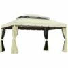 Outsunny 3m X 3.6m Aluminium Gazebo Canopy Patio Marquee Party Tent Cream White 2 Outsunny 3m X 3.6m Aluminium Gazebo Canopy Patio Marquee Party Tent Cream White -Outsunny store 18216986 1