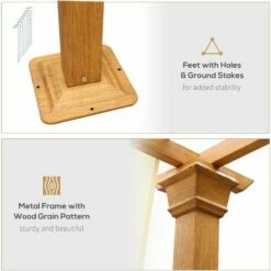 Outsunny Outdoor Retractable Pergola Gazebo Garden Sun Shade Canopy Shelter -Outsunny store 18423683 5