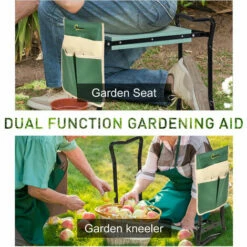 Outsunny Steel Frame Garden Kneeler Seat Duo Foam Bag Tool Bag Pouch Foldable 10 Outsunny Steel Frame Garden Kneeler Seat Duo Foam Bag Tool Bag Pouch Foldable -Outsunny store 18471618 4
