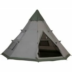 Outsunny 6-7 Person Large Family Party Camping Tent W/ Carrying Bag, Mesh Window