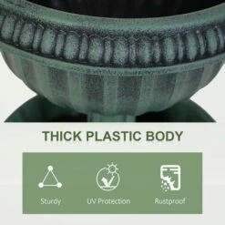 Outsunny 3-tier Chelsea Planter Flowers Display Fountain Stable Base, Green 6 Outsunny 3-tier Chelsea Planter Flowers Display Fountain Stable Base, Green -Outsunny store 18852878 5