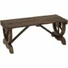 Outsunny Wooden Wheel Bench Rustic Outdoor Patio Garden Seat 2-Person Loveseat -Outsunny store 18969547 1