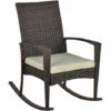 Outsunny Garden Rattan Rocking Chair, Bistro Recliner Rocker Furniture Seater -Outsunny store 1931768 1