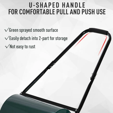 Outsunny Lawn Roller Large Heavy Duty Metal Sand or Water Filled Garden Outdoor Outsunny Lawn Roller Large Heavy Duty Metal Sand Or Water Filled Garden Outdoor -Outsunny store 1931777 4