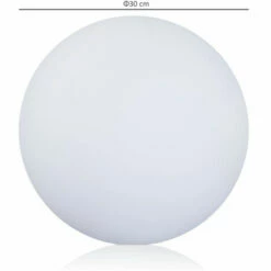 Alternative view of Outsunny HOMCOM Globe LED Light With Rechargeable 16 Modes Wireless Remote Control Ф30cm