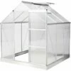 Outsunny 6x6ft Walk-In Greenhouse Polycarb. Panels Aluminium Frame Sliding Door 1 Outsunny 6x6ft Walk-In Greenhouse Polycarb. Panels Aluminium Frame Sliding Door -Outsunny store 19900893 1