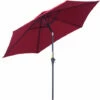 Outsunny Patio Umbrella Parasol Sun Shade Garden Aluminium Wine Red 2.7M 2 Outsunny Patio Umbrella Parasol Sun Shade Garden Aluminium Wine Red 2.7M -Outsunny store 2093435 1