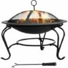 Outsunny Outdoor Fire Pit Wood Log Burning Heater Garden Stove Patio Brazier -Outsunny store 2093438 1