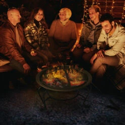 Outsunny Outdoor Fire Pit Wood Log Burning Heater Garden Stove Patio Brazier -Outsunny store 2093438 3