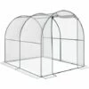 Outsunny Walk In Polytunnel Greenhouse W/ Roll Up Door PVC Cover, 2.5 X 2m -Outsunny store 2319923 1