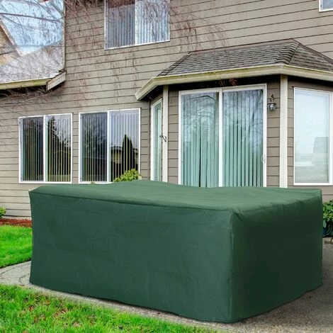 Outsunny 245x165x55cm UV Rain Protective Cover For Garden Patio Wicker Rattan 5 Outsunny 245x165x55cm UV Rain Protective Cover For Garden Patio Wicker Rattan - Image 3