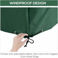 Outsunny 245x165x55cm UV Rain Protective Cover For Garden Patio Wicker Rattan 11 Outsunny 245x165x55cm UV Rain Protective Cover For Garden Patio Wicker Rattan -Outsunny store 2679915 5