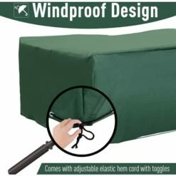 Outsunny 210x140x80cm UV Rain Protective Cover For Garden Rattan Furniture -Outsunny store 2679916 4