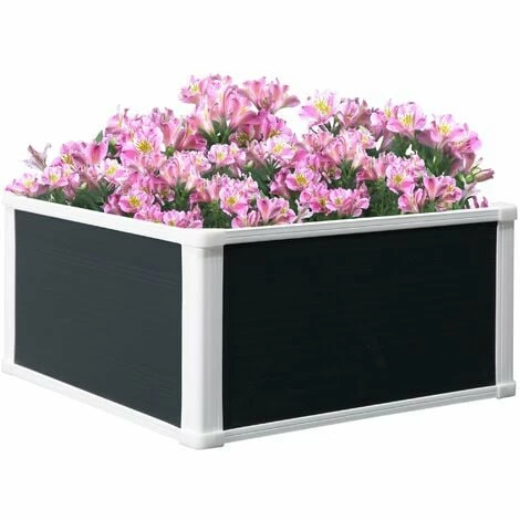 Outsunny Garden Raised Bed Planter Grow Containers Flower Pot PP 60 x 60cm Outsunny Garden Raised Bed Planter Grow Containers Flower Pot PP 60 X 60cm -Outsunny store 27950774 1