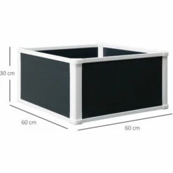 Outsunny Garden Raised Bed Planter Grow Containers Flower Pot PP 60 X 60cm 3 Outsunny Garden Raised Bed Planter Grow Containers Flower Pot PP 60 X 60cm -Outsunny store 27950774 2