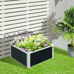 Outsunny Garden Raised Bed Planter Grow Containers Flower Pot PP 60 X 60cm 4 Outsunny Garden Raised Bed Planter Grow Containers Flower Pot PP 60 X 60cm -Outsunny store 27950774 3