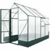 Outsunny Walk-in Greenhouse Garden Polycarbonate Aluminium W/ Smart Window 6x8ft