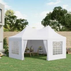 Outsunny 6.8 X 5m Garden Octagonal Gazebo Party Wedding Tent Heavy Duty Marquee 4 Outsunny 6.8 X 5m Garden Octagonal Gazebo Party Wedding Tent Heavy Duty Marquee -Outsunny store 2817893 3