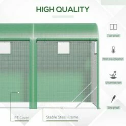 Outsunny Garden Plant Tomato Growth Greenhouse W/ 2 Doors 4 Windows 3 X 1 X 2m -Outsunny store 28187996 4