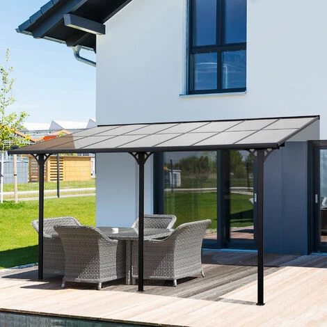 Outsunny Outdoor Patio Gazebo Pergola, Aluminum Post, 4.35 x 3 m PC Roof Outsunny Outdoor Patio Gazebo Pergola, Aluminum Post, 4.35 X 3 M PC Roof -Outsunny store 28297231 3
