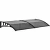 Outsunny Door Canopy Awning Outdoor Window Rain Shelter For Door 200 X 80cm -Outsunny store 28403426 1