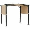 Outsunny Outdoor Retractable Gazebo Overhead Backyard Shade Sun Shelter Steel -Outsunny store 28424771 1