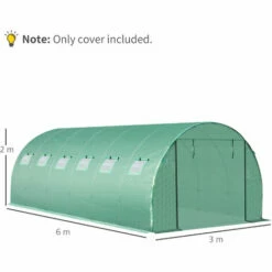 Outsunny 6 X 3 X 2m Greenhouse Replacement Cover ONLY For Tunnel Greenhouse -Outsunny store 28505654 2