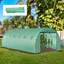 Outsunny 6 X 3 X 2m Greenhouse Replacement Cover ONLY For Tunnel Greenhouse -Outsunny store 28505654 3