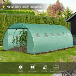 Outsunny 6 X 3 X 2m Greenhouse Replacement Cover ONLY For Tunnel Greenhouse -Outsunny store 28505654 5