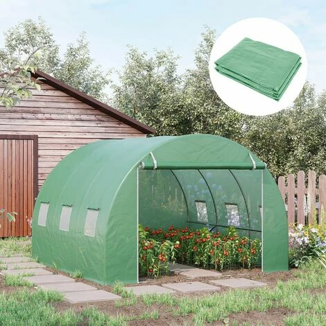 Outsunny 3 X 3 X 2m Greenhouse Replacement Cover ONLY For Tunnel Greenhouse 5 Outsunny 3 X 3 X 2m Greenhouse Replacement Cover ONLY For Tunnel Greenhouse - Image 3