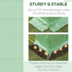 Outsunny 3 X 3 X 2m Greenhouse Replacement Cover ONLY For Tunnel Greenhouse 11 Outsunny 3 X 3 X 2m Greenhouse Replacement Cover ONLY For Tunnel Greenhouse -Outsunny store 28505657 5