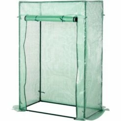 Outsunny 100 X 50 X 150cm Greenhouse W/ Zipper Roll-up Door Outdoor Green