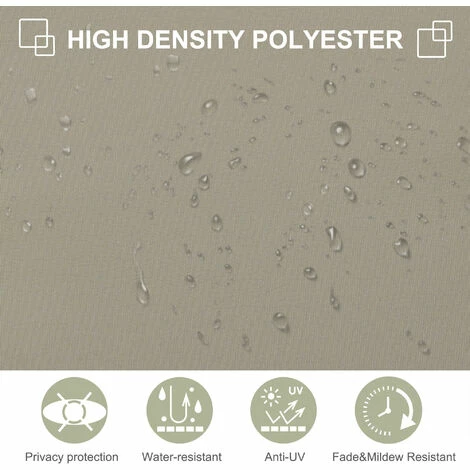 Outsunny Retractable Side Awning Screen Fence Patio Privacy Divider Cream 3x2M Outsunny Retractable Side Awning Screen Fence Patio Privacy Divider Cream 3x2M -Outsunny store 28720280 4