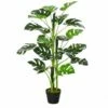 Outsunny 100cm/3.3FT Artificial Monstera Tree Fake Plant In Pot Indoor Outdoor 2 Outsunny 100cm/3.3FT Artificial Monstera Tree Fake Plant In Pot Indoor Outdoor -Outsunny store 29138568 1