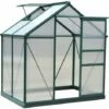 Outsunny 6x4ft Walk-In Polycarbonate Greenhouse Plant Grow Galvanized Aluminium -Outsunny store 2933932 1