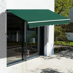 Outsunny 4x2.5m Manual Awning Window Door Sun Weather Shade W/ Handle Green 9 Outsunny 4x2.5m Manual Awning Window Door Sun Weather Shade W/ Handle Green -Outsunny store 29441810 3