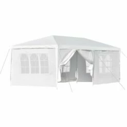 Outsunny 6 X 3(m) Outdoor Gazebo Canopy Party Tent With 4 Removable Side Walls