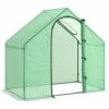 Outsunny Walk-In Portable Greenhouse Mini Grown House Steel Frame Window Green 1 Outsunny Walk-In Portable Greenhouse Mini Grown House Steel Frame Window Green -Outsunny store 29749838 1