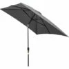 Outsunny 3x2m Patio Parasol Canopy Tilt Crank 6 Ribs Sun Shade Garden Dark Grey -Outsunny store 29749977 1