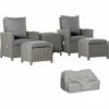 Outsunny 5 PCs Outdoor Rattan Lounge Sofa Footstool Cooler Bar Coffee Table Set 2 Outsunny 5 PCs Outdoor Rattan Lounge Sofa Footstool Cooler Bar Coffee Table Set -Outsunny store 30109072 1