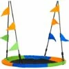 Outsunny Saucer Tree Swing Metal Tube Adjustable Rope Garden Blue Green Orange 1 Outsunny Saucer Tree Swing Metal Tube Adjustable Rope Garden Blue Green Orange -Outsunny store 30349667 1