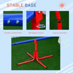 Outsunny 2 Seat Kids 360° Rotating Metal Seesaw Swivel Teeter Totter For Garden 11 Outsunny 2 Seat Kids 360° Rotating Metal Seesaw Swivel Teeter Totter For Garden -Outsunny store 30357769 5