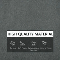 Outsunny Cushion Cover Replacement Garden Rattan Patio Furniture Seat Cover -Outsunny store 30357815 5